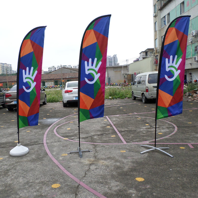 Ψηφιακές σημαίες φτερών διαφήμισης Yaoyang σημαιών παραλιών εκτύπωσης υπαίθριες