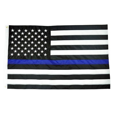 90x150cm συνήθειας πολυεστέρα σημαιών εθνικές σημαίες γραμμών της Αμερικής μπλε