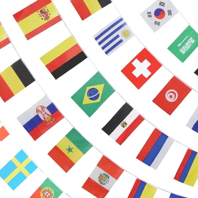 32 σημαίες σειράς χωρών της εκτύπωσης μεταξιού παγκόσμιας ψηφιακής εκτύπωσης