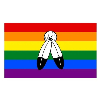 Ψηφιακή εκτύπωση Rainbow LGBT Flag 3x5 Ft 100D Polyester Bisexual Flag