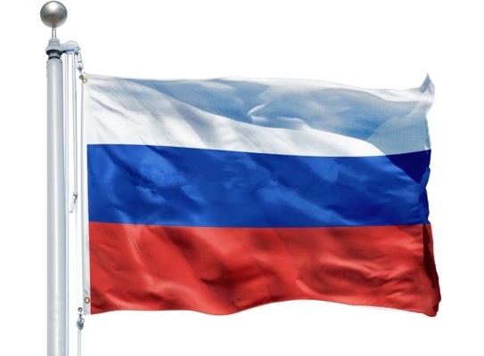 Κίνα Προωθητικές σημαίες πολυεστέρα συνήθειας, εθνική σημαία 90*150cm 100D Ρωσία προμηθευτής
