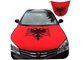 Eco - φιλική πλαστική κάλυψη κουκουλών αυτοκινήτων τύπων σημαιών ομάδας φλυτζανιών του Word κάλυψης κουκουλών μηχανών αυτοκινήτων προμηθευτής