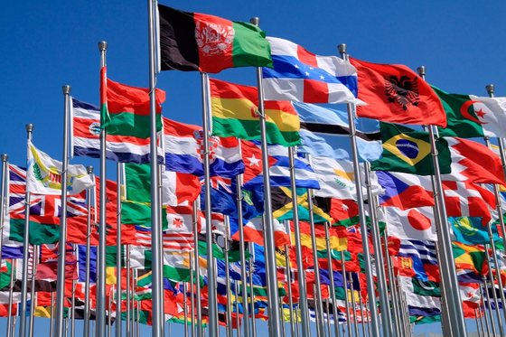 Θαυμάσιες όλες οι παγκόσμιες χώρες σημαιοστολίζουν 3X5FT υλικό 100 πολυεστέρα
