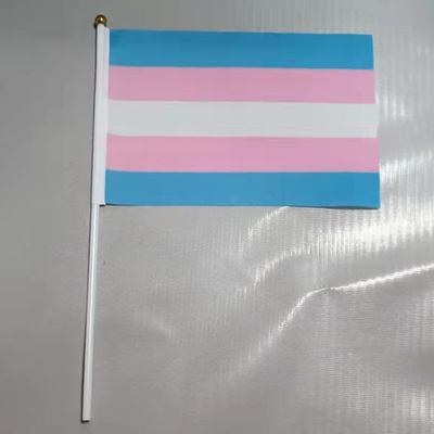 Υψηλός - φορητές LGBT σημαίες ουράνιων τόξων συνήθειας σημαιών ποιοτικού 100D πολυεστέρα
