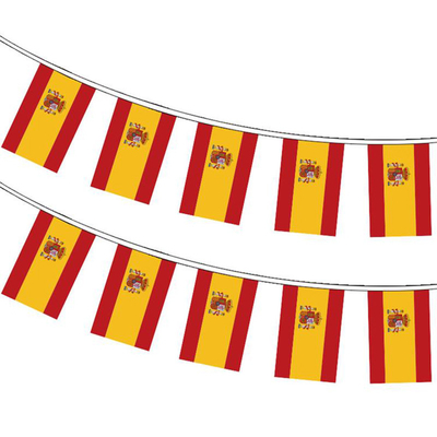 24 ύφασμα σημαιών της Ευρώπης ομάδων χώρας 14x21cm προσαρμοσμένη μορφή