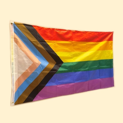 Πολύχρωμος πολυεστέρας σημαιών 100D υπερηφάνειας Lgbt 3x5 με το χρώμα τέσσερα