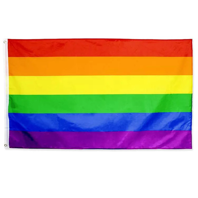 Προσαρμοσμένη ψηφιακή τυπωμένη σημαία LGBT Polyester 3*5ft Gay Rainbow Flag