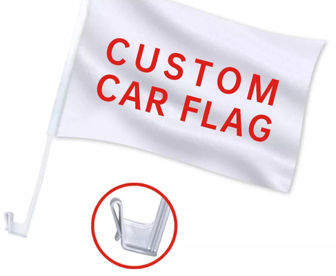 Τυπωμένη σημαία αυτοκινήτων του Μεξικού σημαιών αυτοκινήτων συνήθειας οθόνη με πλαστικό Πολωνό