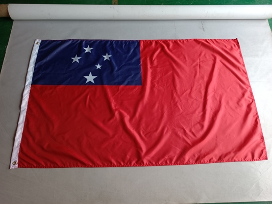 Πολυεστερική σημαία χώρας της Σαμόα 3X5ft CMYK Έγχρωμη Εθνική Σημαία της Σαμόα