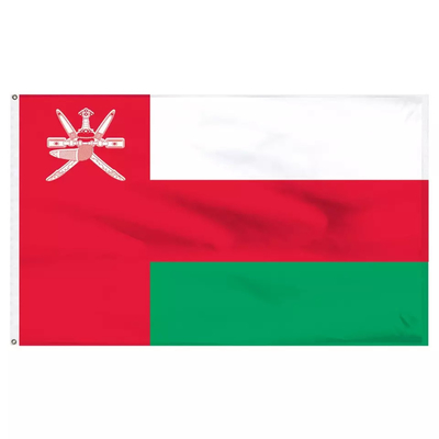Εθνική σημαία του Ομάν πολυεστέρα σημαιών 100% σημαιών 3x5 FT συνήθειας