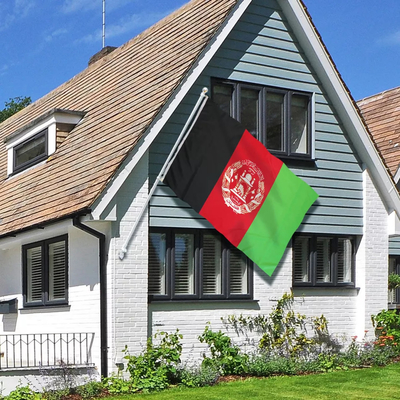 Διεθνής σημαία του Αφγανιστάν πολυεστέρα σημαιών 100% συνήθειας χρώματος 3x5 CMYK