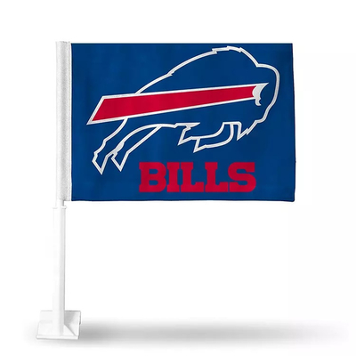 Το παράθυρο αυτοκινήτων συνήθειας σημαιοστολίζει την ψηφιακή εκτύπωση 30x45cm σημαία παραθύρων των Buffalo Bills