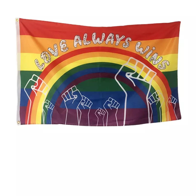 το ουράνιο τόξο LGBT 3x5Ft σημαιοστολίζει την ψηφιακή σημαία προόδου Bandeira LGBT εκτύπωσης