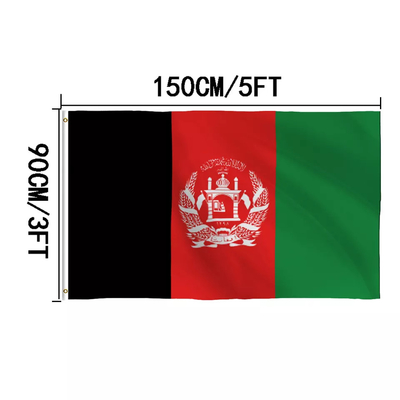 Σημαία χώρας της Αλβανίας πολυεστέρα σημαιών 100% συνήθειας 3X5 FT χρώματος CMYK