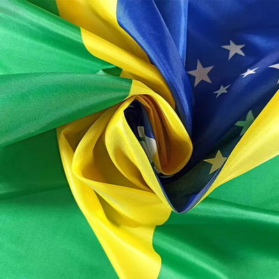 σημαίες χωρών συνήθειας πολυεστέρα σημαιών 100% χώρας 3X5ft Βραζιλία