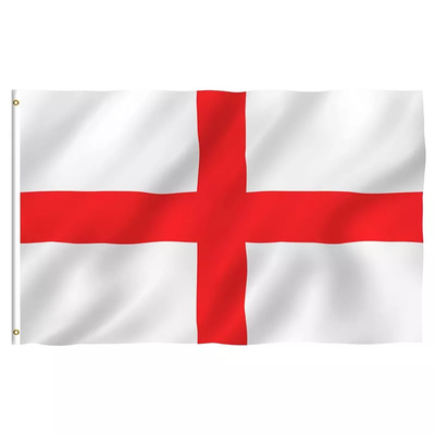 εθνική σημαία της Αγγλίας πολυεστέρα χρώματος Pantone σημαιών υφάσματος 3x5ft Αγγλία