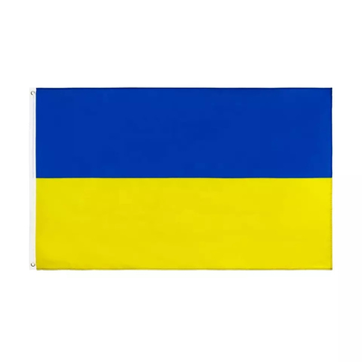 Ουκρανικό ύφος ένωσης εθνικών σημαιών παγκόσμιων σημαιών 3x5 πολυεστέρα χρώματος Pantone