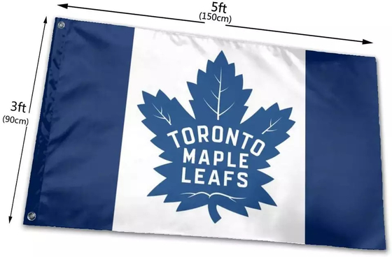 Γρήγορη παράδοσης συνήθειας σημαιών του Τορόντου Maple Leafs σημαία ομάδων σημαιών NHL καυτή