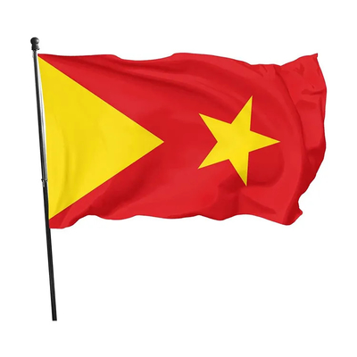 Γρήγορη παράδοση 150x90cm ύφος ένωσης σημαιών Tigray παγκόσμιων σημαιών πολυεστέρα